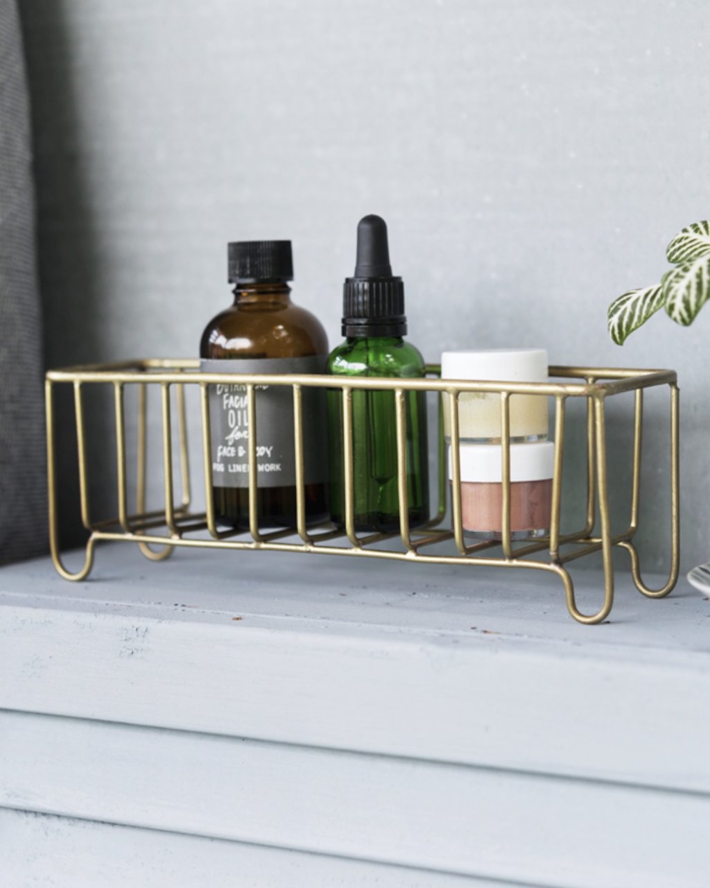 Brass Slender Basket