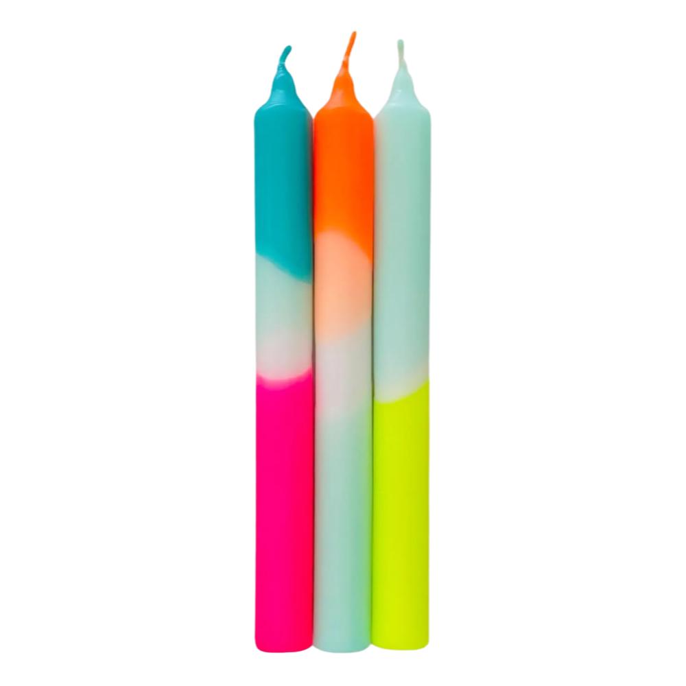 Dip Dye Candles - Rainbow Kisses