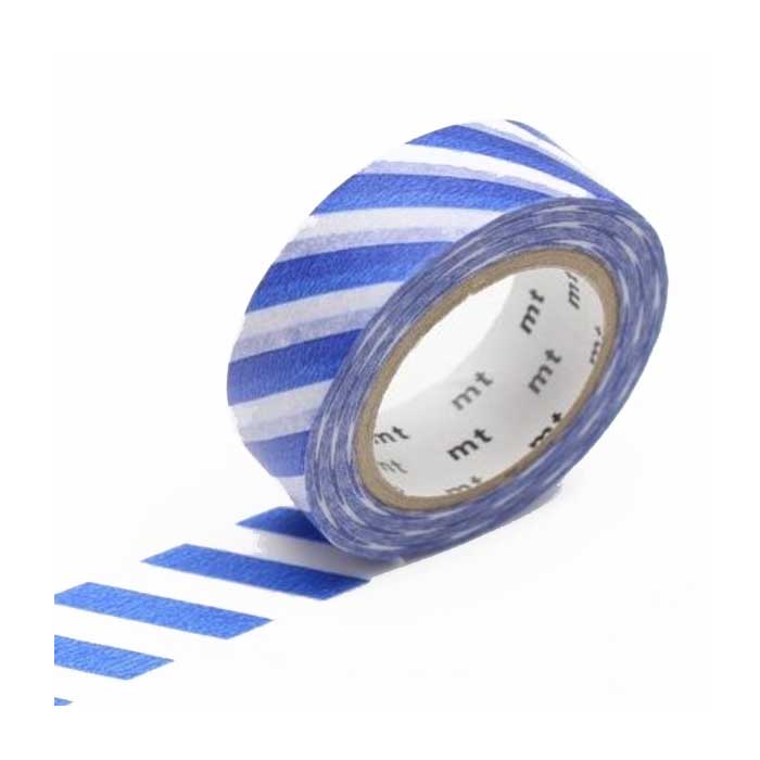 Japanese Washi Tape - Stripe Blue
