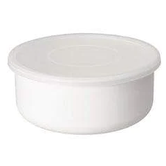 Round Enamel Container with Lid - Extra-Large